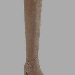 Taupe Over-the-knee Boots